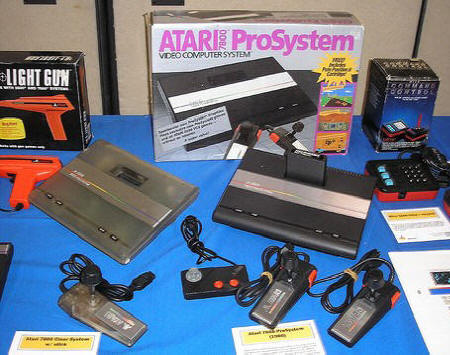 Atari 7800 Prototype (left) shown at CGE