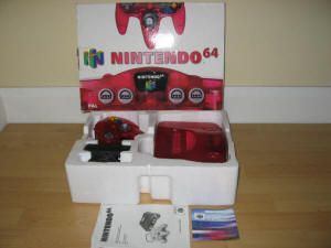 Nintendo 64 Watermelon Red