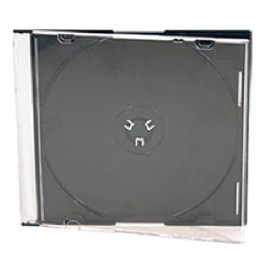 Clear/Black 5.2mm CD Jewel Case (holds 1)