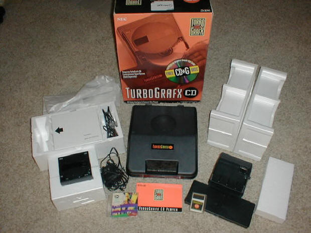 TurboGrafx CD Box and Contents