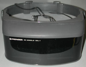 Pioneer LaserActive GOL-1 3D Goggles (courtesy CyberRoach.com)