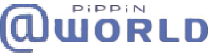 Bandai Pippin @WORLD logo
