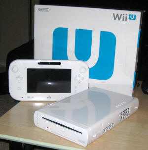 Nintendo Wii U Console (White) + GamePad, Power & Cable Japanese Version